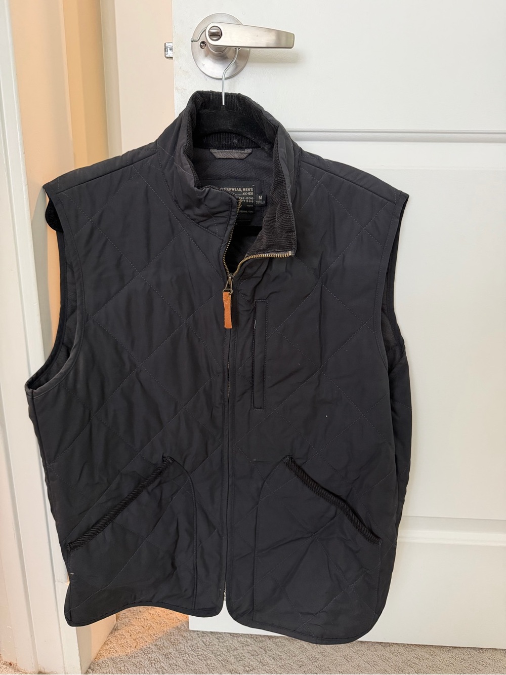 J. Crew Sussex Quilted Vest, Navy -M